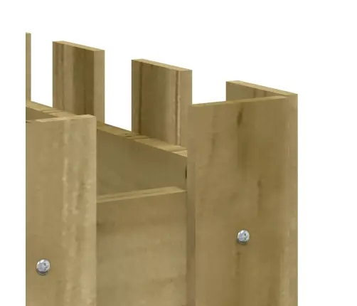 Dārza Puķu Kaste, Žoga Dizains, 150X30X30 Cm, Impregnēta Priede Vidaxl