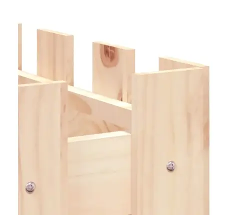 Sodo Lovelis, 150X50X50cm Pušies Masyvas, Tvorelės Dizaino