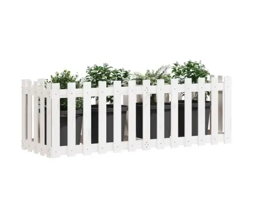 Dārza Puķu Kaste, Žoga Dizains, 150X50X50 Cm, Priedes Masīvkoks Vidaxl