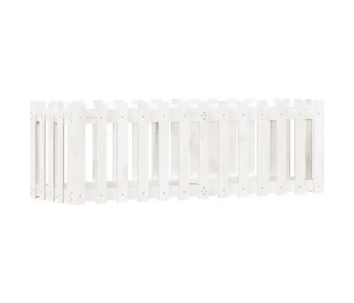 Dārza Puķu Kaste, Žoga Dizains, 150X50X50 Cm, Priedes Masīvkoks Vidaxl