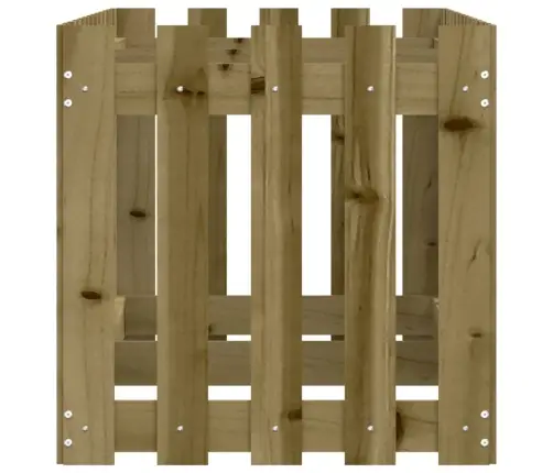 Dārza Puķu Kaste, Žoga Dizains, 150X50X50 Cm, Impregnēta Priede Vidaxl