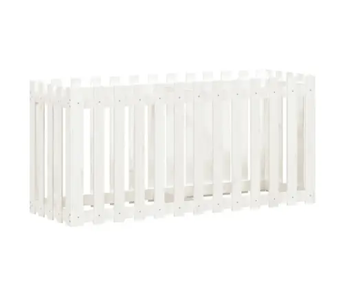 Dārza Puķu Kaste, Žoga Dizains, 150X50X70 Cm, Priedes Masīvkoks Vidaxl