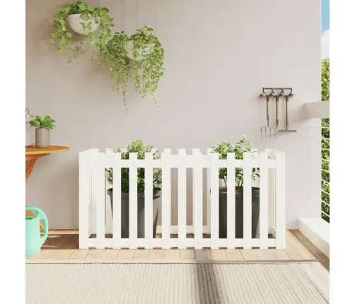 Dārza Puķu Kaste, Žoga Dizains, 150X50X70 Cm, Priedes Masīvkoks Vidaxl