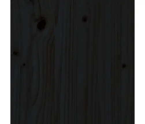 Sodo Lovelis, Juodas, 150X50X70cm Pušis, Tvorelės Dizaino
