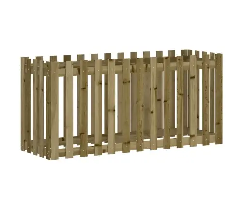 Dārza Puķu Kaste, Žoga Dizains, 150X50X70 Cm, Impregnēta Priede Vidaxl