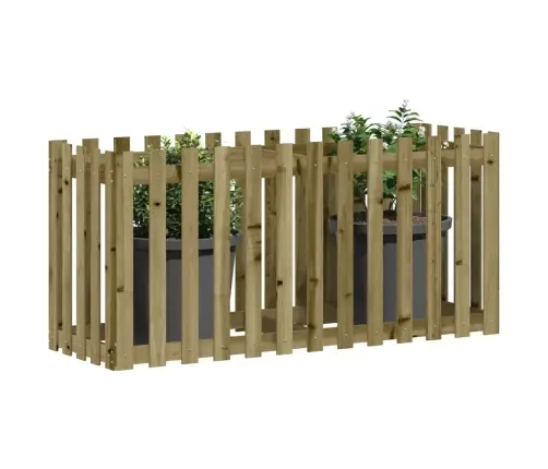 Dārza Puķu Kaste, Žoga Dizains, 150X50X70 Cm, Impregnēta Priede Vidaxl