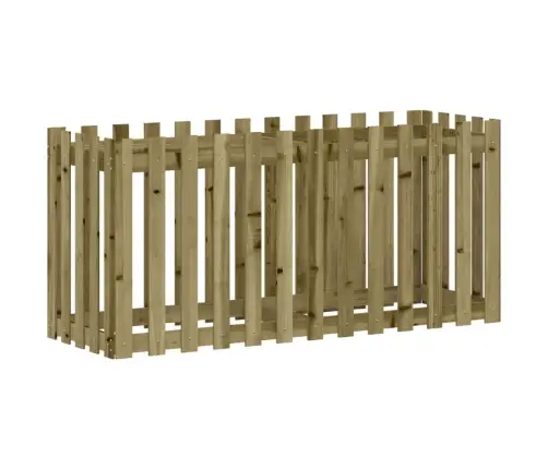 Dārza Puķu Kaste, Žoga Dizains, 150X50X70 Cm, Impregnēta Priede Vidaxl