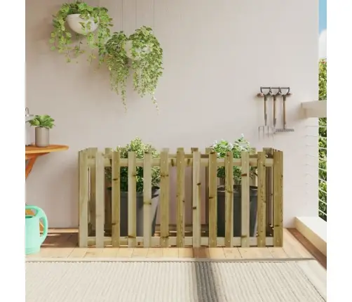 Dārza Puķu Kaste, Žoga Dizains, 150X50X70 Cm, Impregnēta Priede Vidaxl