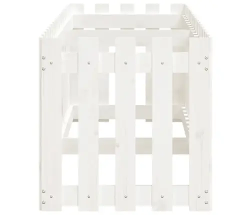 Dārza Puķu Kaste, Žoga Dizains, 200X50X50 Cm, Priedes Masīvkoks Vidaxl