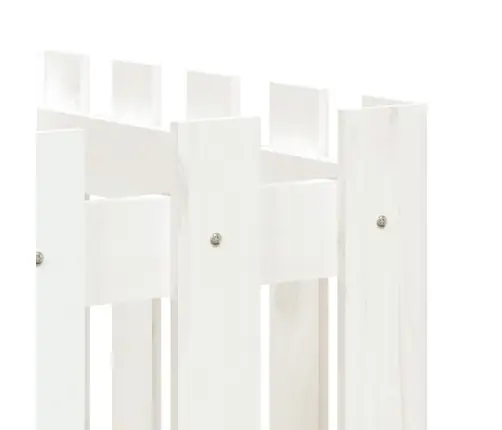 Dārza Puķu Kaste, Žoga Dizains, 200X50X50 Cm, Priedes Masīvkoks Vidaxl