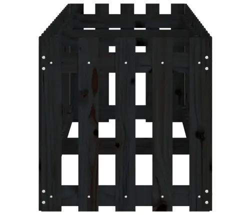 Aia Disainiga Kõrgendatud Taimelava, Must, 200X50X50 cm Mänd