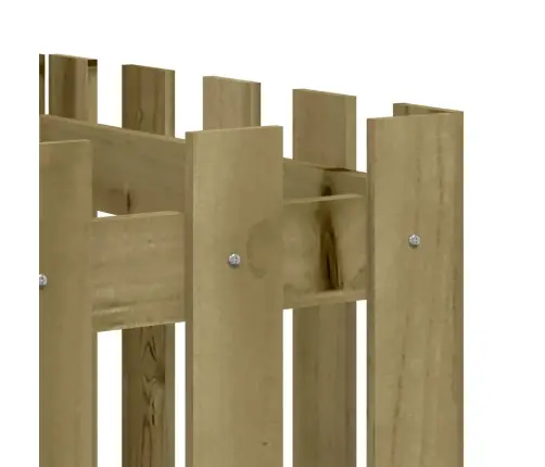 Sodo Lovelis, 200X50X50cm Impregnuota Pušis, Tvorelės Dizaino