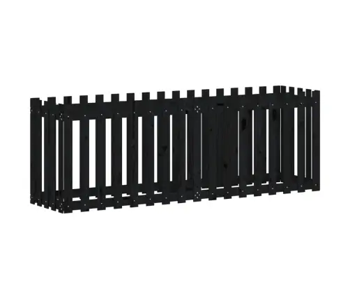 Dārza Puķu Kaste, Žoga Dizains, 200X50X70 Cm, Priedes Masīvkoks Vidaxl