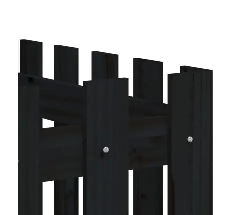 Dārza Puķu Kaste, Žoga Dizains, 200X50X70 Cm, Priedes Masīvkoks Vidaxl