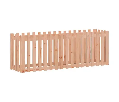 Dārza Puķu Kaste, Žoga Dizains, 200X50X70 Cm, Egles Masīvkoks Vidaxl