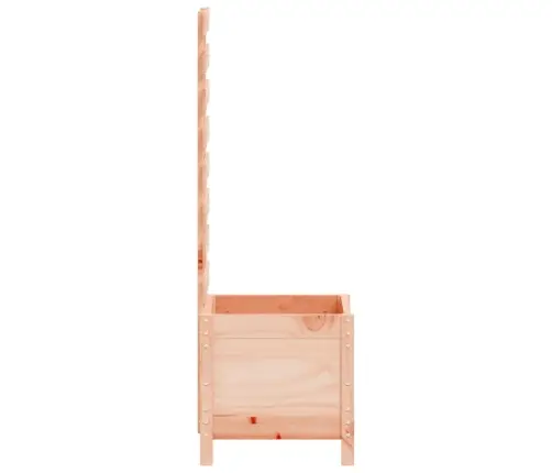 Dārza Puķu Kaste, Balta, 39X39,5X114 Cm, Egles Masīvkoks Vidaxl