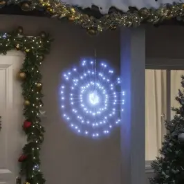 Ziemassvētku Dekorācija, 140 Led, Vēsi Baltas, 17 Cm Vidaxl