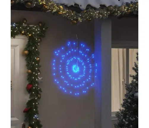 Kalėdiniai Šviestuvai Fejerverkai, 4Vnt., 140 Mėlynų Led, 17Cm