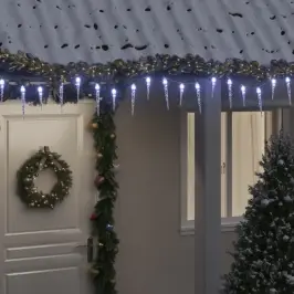 Ziemassvētku Lāsteku Lampiņa, 200 Led, Auksti Balta, 20 M, Akrils, Pvc Vidaxl