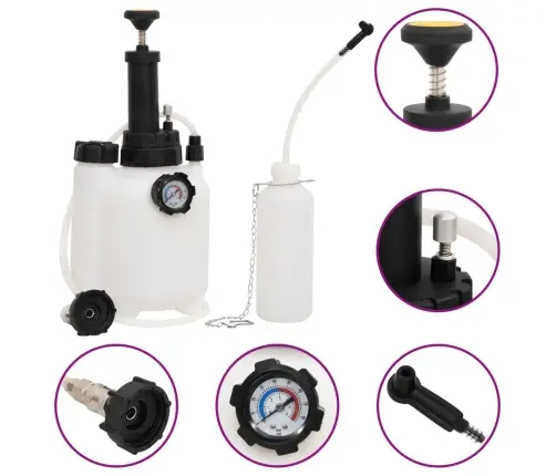 Bremžu Atgaisotājs, Melns Un Balts, 3 L Vidaxl