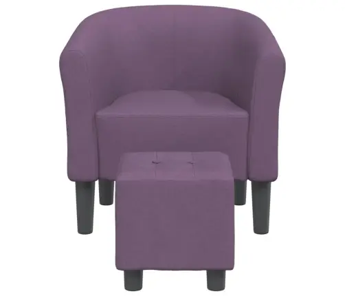 Krėslas Su Pakoja, Violetinės Spalvos, Audinys