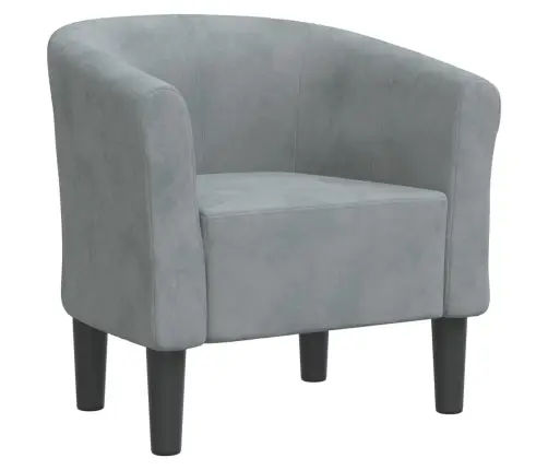 Atpūtas Krēsls, Tumši Pelēks Samts Vidaxl