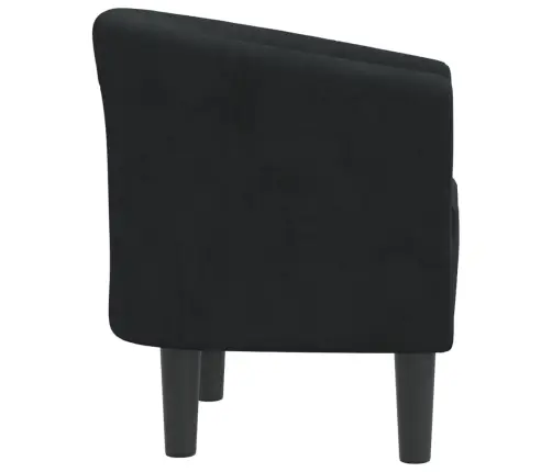 Atpūtas Krēsls, Melns Samts Vidaxl
