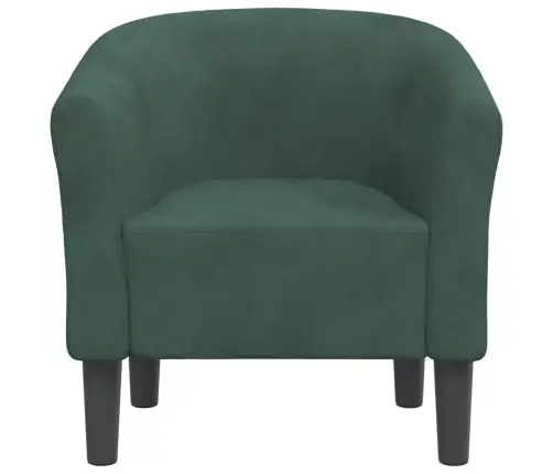 Atpūtas Krēsls, Tumši Zaļš Samts Vidaxl
