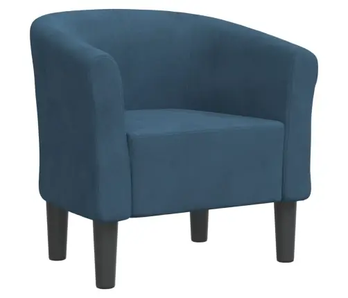 Krėslas, Tamsiai Mėlynos Spalvos, Aksomas