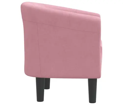 Krėslas, Rožinės Spalvos, Aksomas