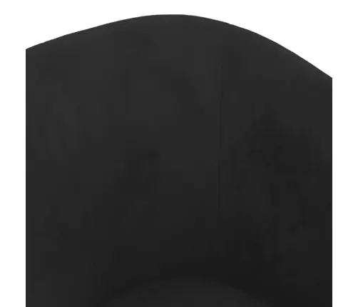 Atpūtas Krēsls Ar Kājsoliņu, Melns Samts Vidaxl