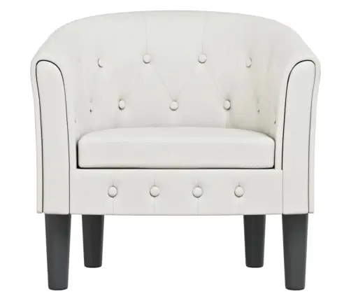 Krėslas, Baltos Spalvos, Dirbtinė Oda