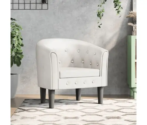 Krėslas, Baltos Spalvos, Dirbtinė Oda