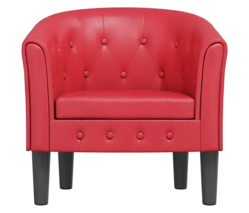 Klubkrēsls, Sarkana Mākslīgā Āda Vidaxl