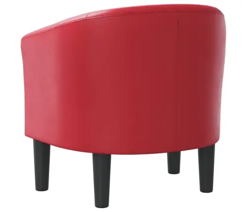 Klubkrēsls, Sarkana Mākslīgā Āda Vidaxl