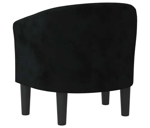 Krėslas, Juodos Spalvos, Aksomas