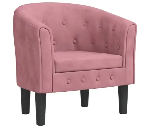 Atpūtas Krēsls, Rozā Samts Vidaxl