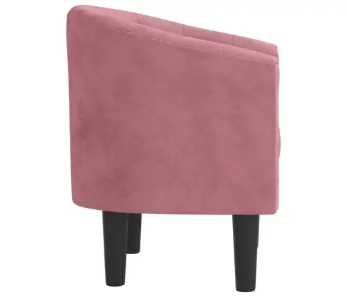 Atpūtas Krēsls, Rozā Samts Vidaxl
