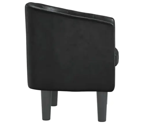 Klubkrēsls, Melna Mākslīgā Āda Vidaxl Klubkrēsls, Melna Mākslīgā Āda Vidaxl