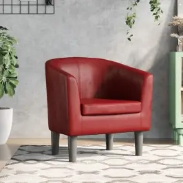 Atpūtas Krēsls, Vīnsarkana Mākslīgā Āda Vidaxl Atpūtas Krēsls, Vīnsarkana Mākslīgā Āda Vidaxl
