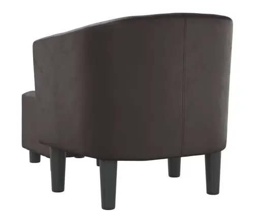 Atpūtas Krēsls Ar Kājsoliņu, Brūna Mākslīgā Āda Vidaxl