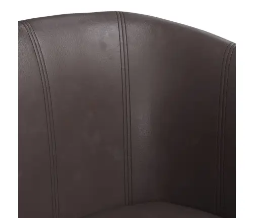 Atpūtas Krēsls Ar Kājsoliņu, Brūna Mākslīgā Āda Vidaxl