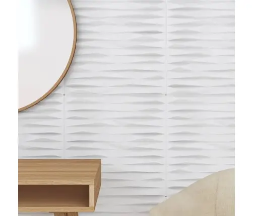 Sienas Paneļi, 12 Gab., Balti, 50X50 Cm, Xps, 3 M², Akmens Vidaxl