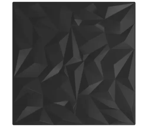 Sienas Paneļi, 24 Gab., Melni, 50X50 Cm, Xps, 6 M², Ametists Vidaxl