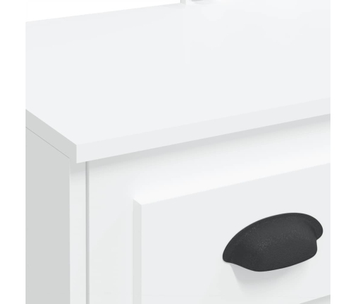 Spoguļgaldiņš Ar Led, Balts, 90X42X132,5 Cm Vidaxl