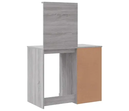 Led-Valgustusega Tualettlaud, Hall Sonoma Tamm, 90X42X132,5 Cm