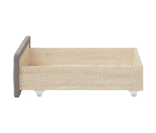 Gultas Atvilktnes, 2 Gab., Brūnas, Inženierijas Koks Un Audums Vidaxl