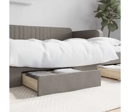 Gultas Atvilktnes, 2 Gab., Brūnas, Inženierijas Koks Un Audums Vidaxl