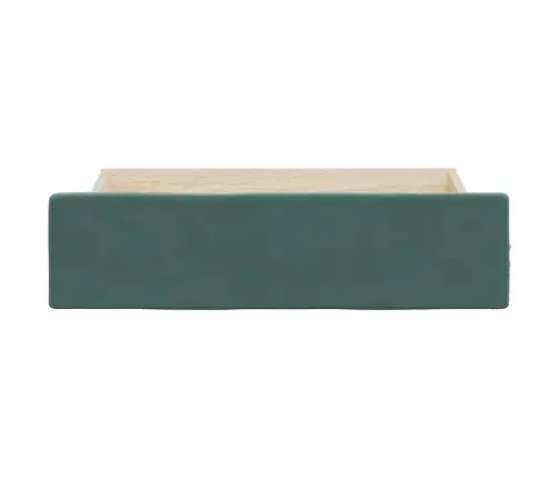 Gultas Atvilktnes, 2 Gab., Tumši Zaļas, Koks Un Samts Vidaxl