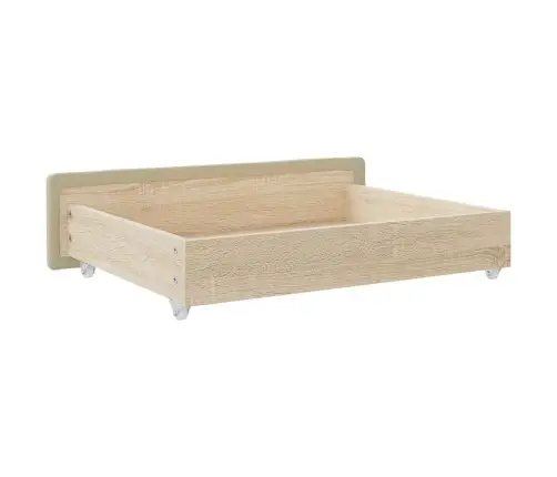 Gultas Atvilktnes, 2 Gab., Krēmkrāsas, Koks Un Mākslīgā Āda Vidaxl